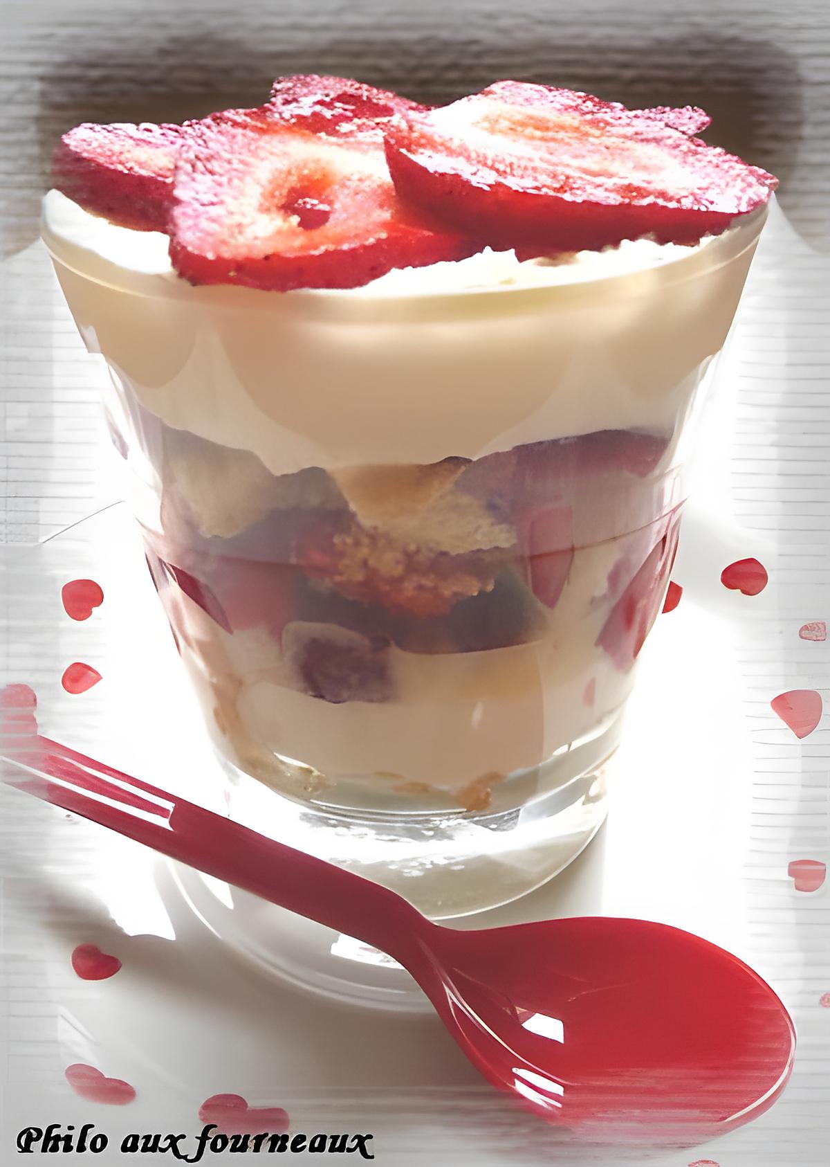 recette Trifle sablé à la fraise