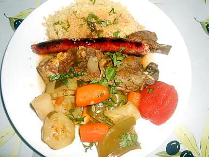 recette PETIT COLLIER D'AGNEAU EN COUSCOUS