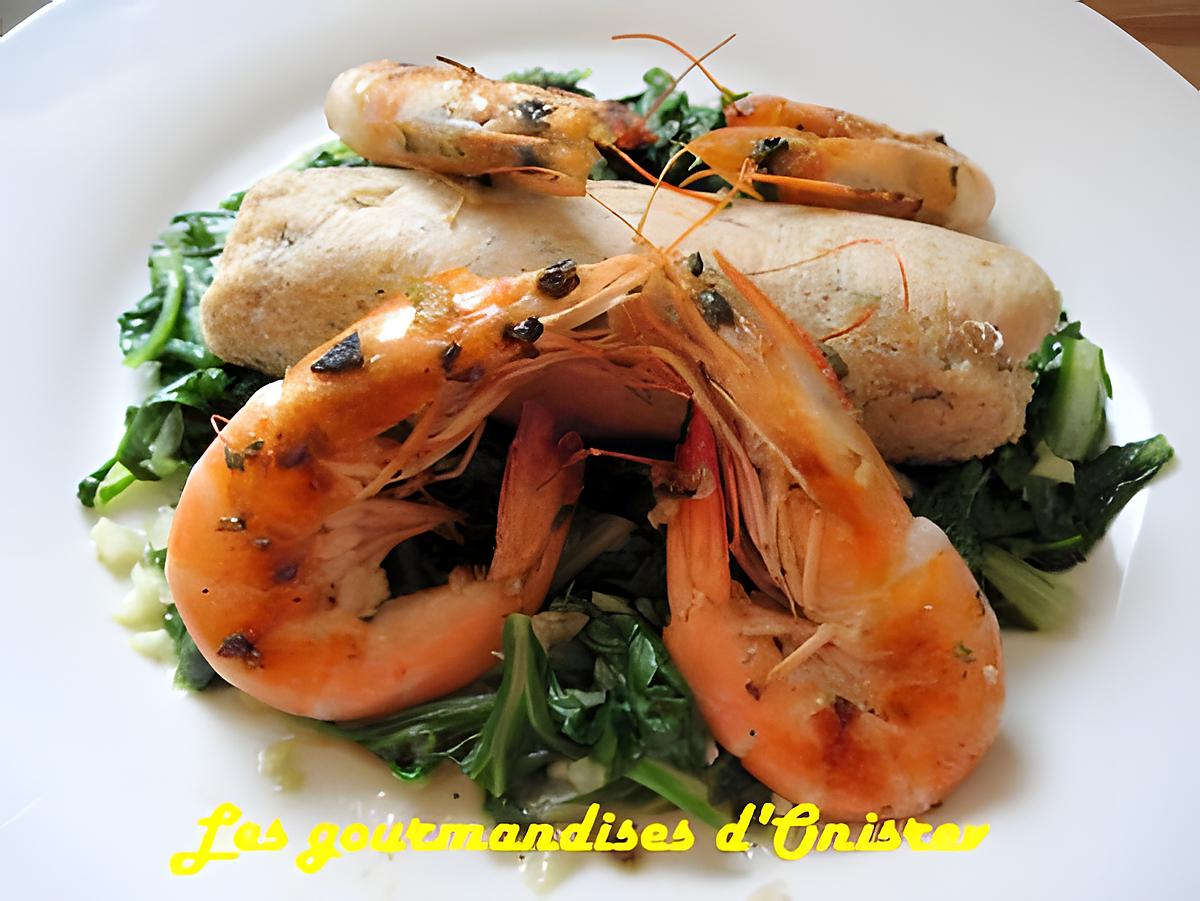 recette Boudins de thon, blettes et crevettes