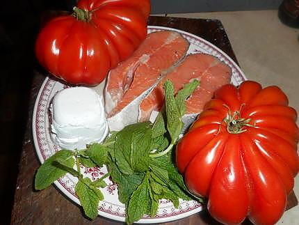recette Tomates farcies au saumon