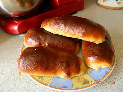 recette Petits pains au chocolat briochés