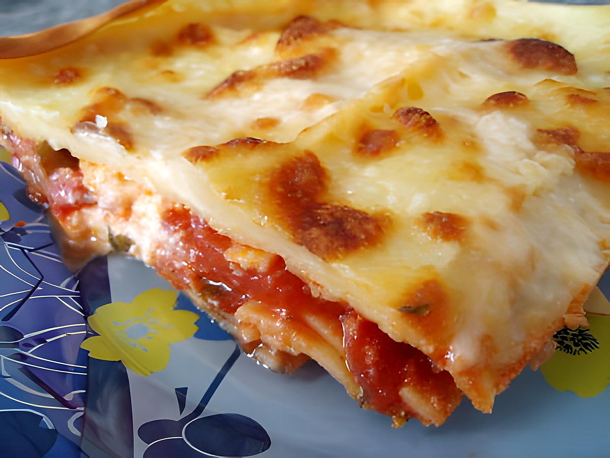 recette Lasagnes aux trois fromages