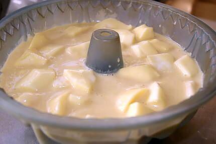 recette Gâteau au yaourt duo : pommes/poires