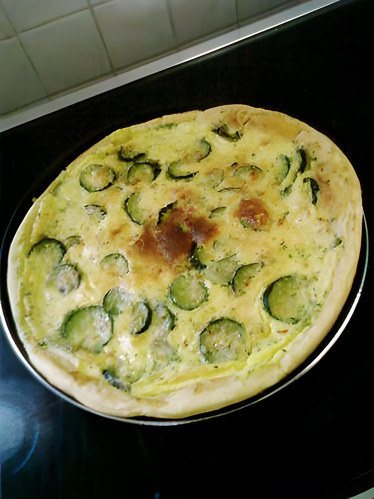 recette tourte aux courgettes au micro-ondes