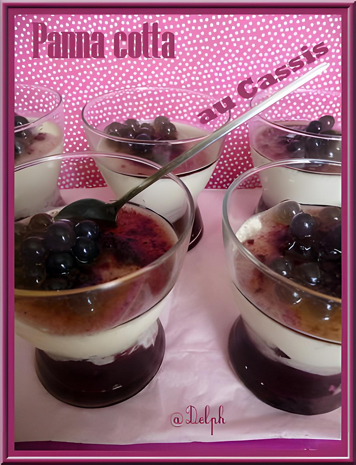 recette Panna Cotta au cassis