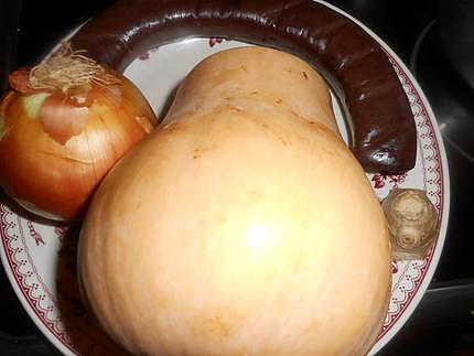 recette Boudin noir aux oignons et sa purée de butternut