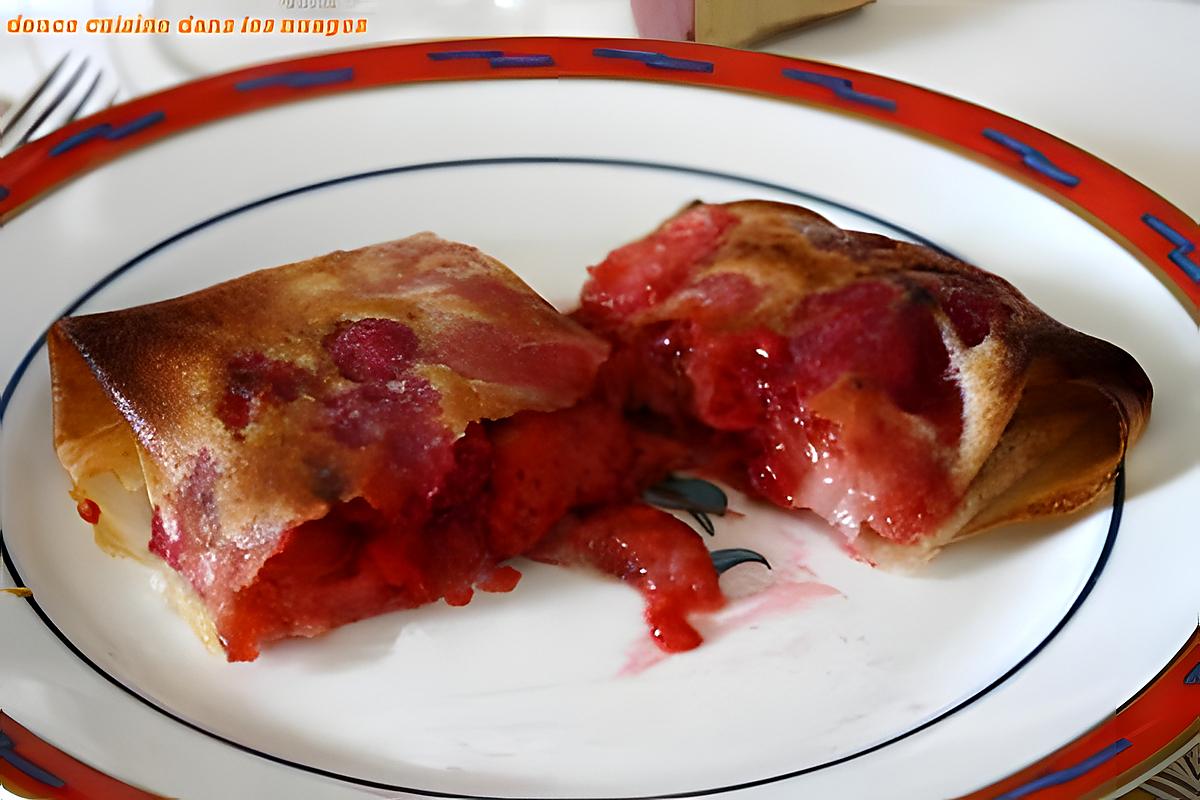 recette Brick aux fruits rouges