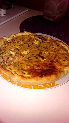 recette Quiche au thon féta