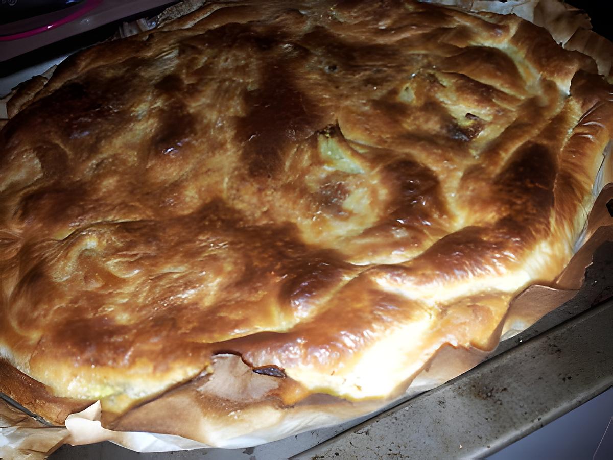 recette Tourte au poireaux colin et curry