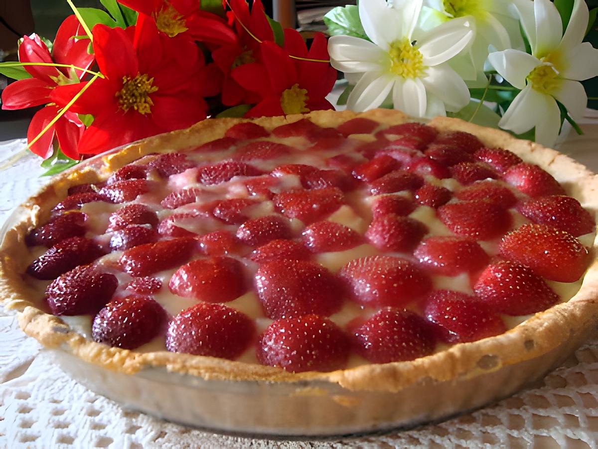 recette TARTE AUX FRAISES