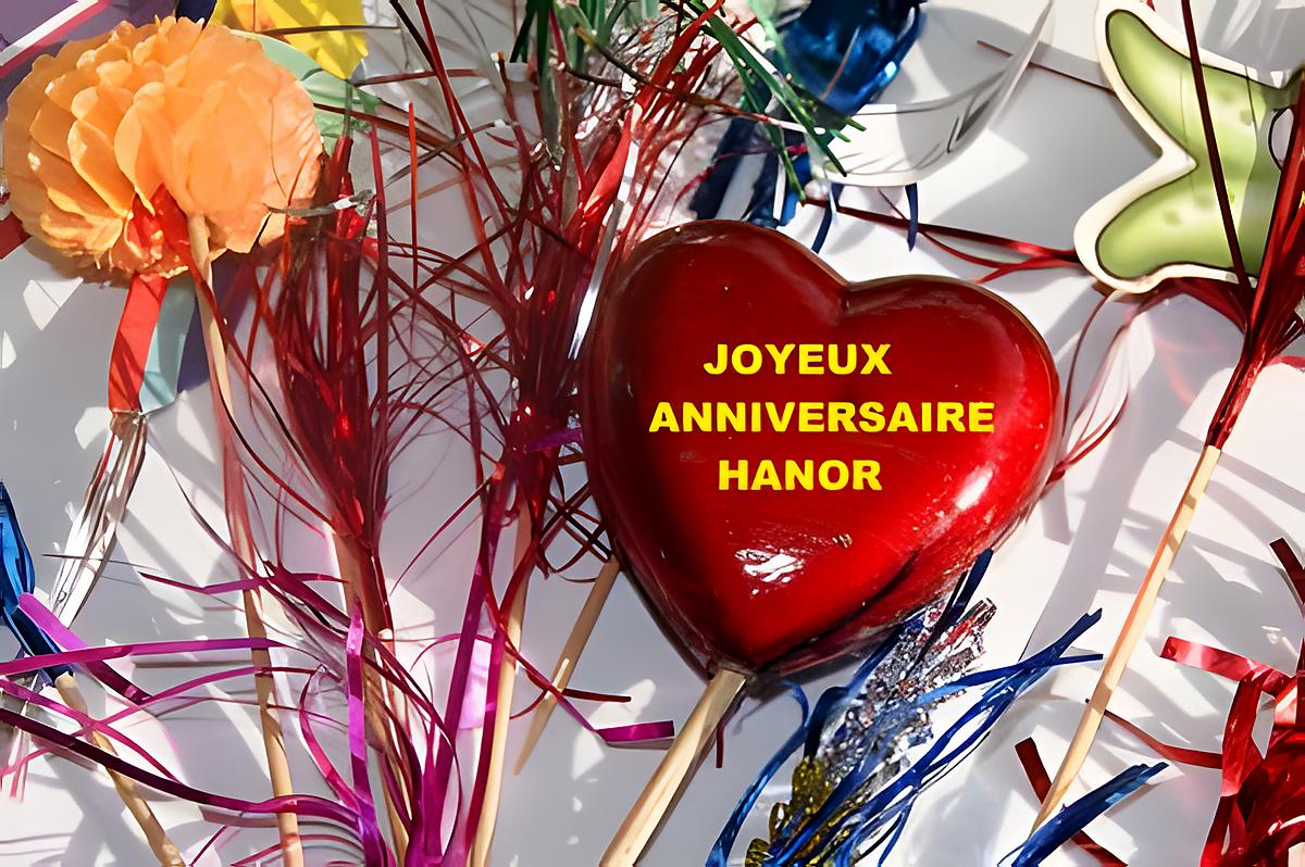 recette Joyeux anniversaire Hanor