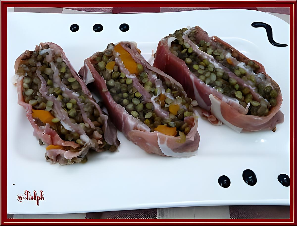 recette Terrine de jambon de Bayonne et lentilles