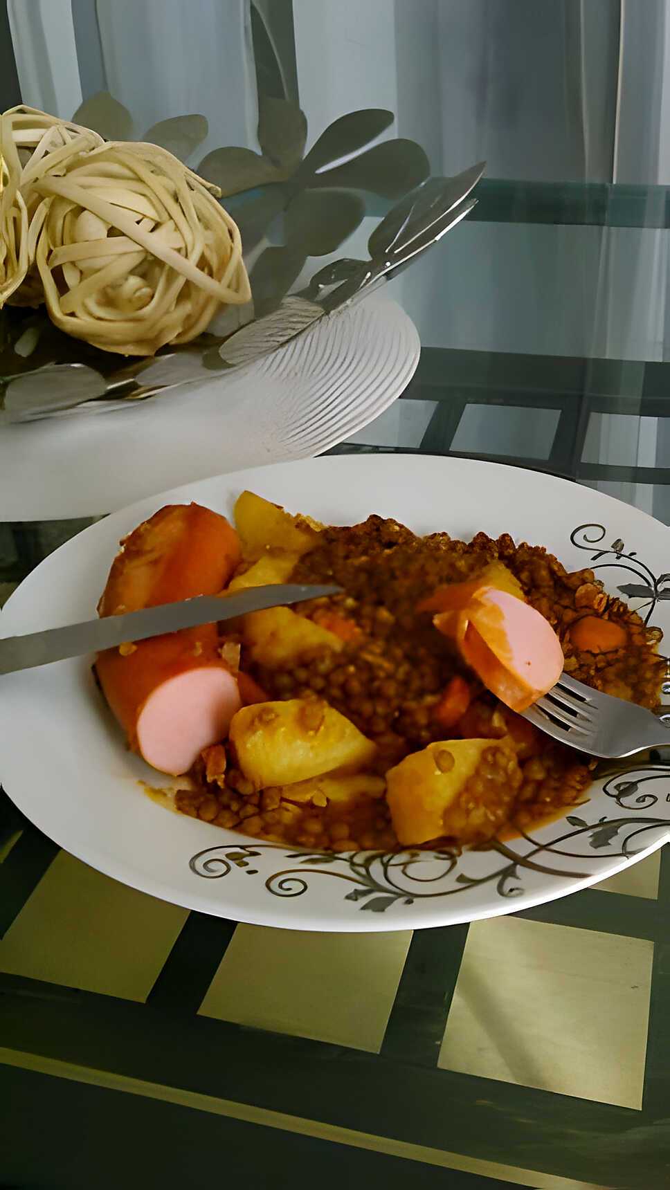 Lentilles au saucisses