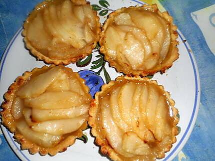 recette Tartelettes aux poires