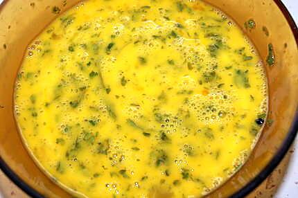 recette Omelette aux tétragones  (épinards)