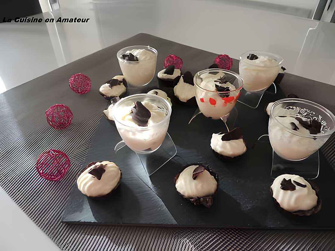 Recette de Mini coque en chocolat et mousse mascarpone