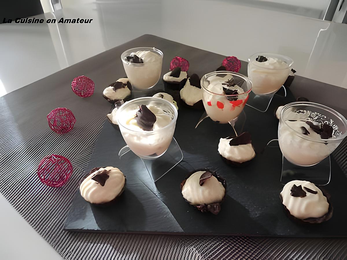 recette Mini coque en chocolat et mousse mascarpone