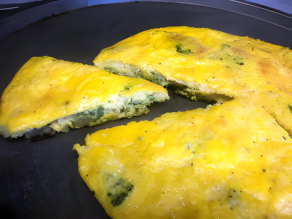 recette la frittata  au brocolis et lardon