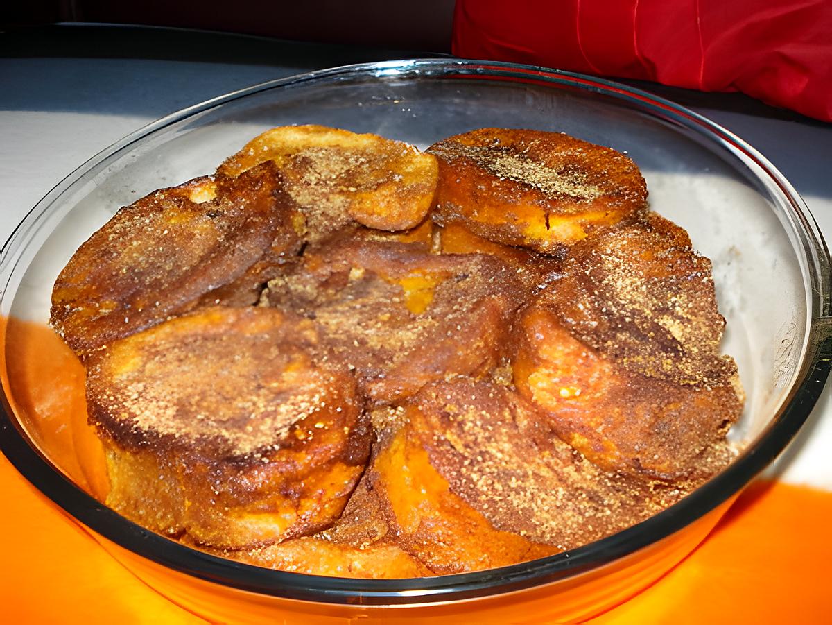 recette Rabanadas à  portugaise(Pain perdu)