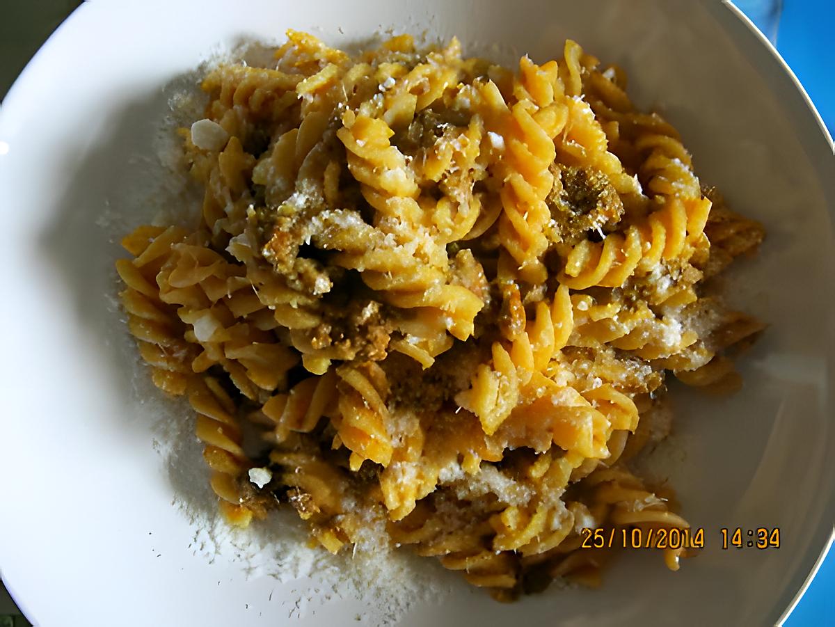 recette Fusilli à la crème de poivron rouge  et jaune