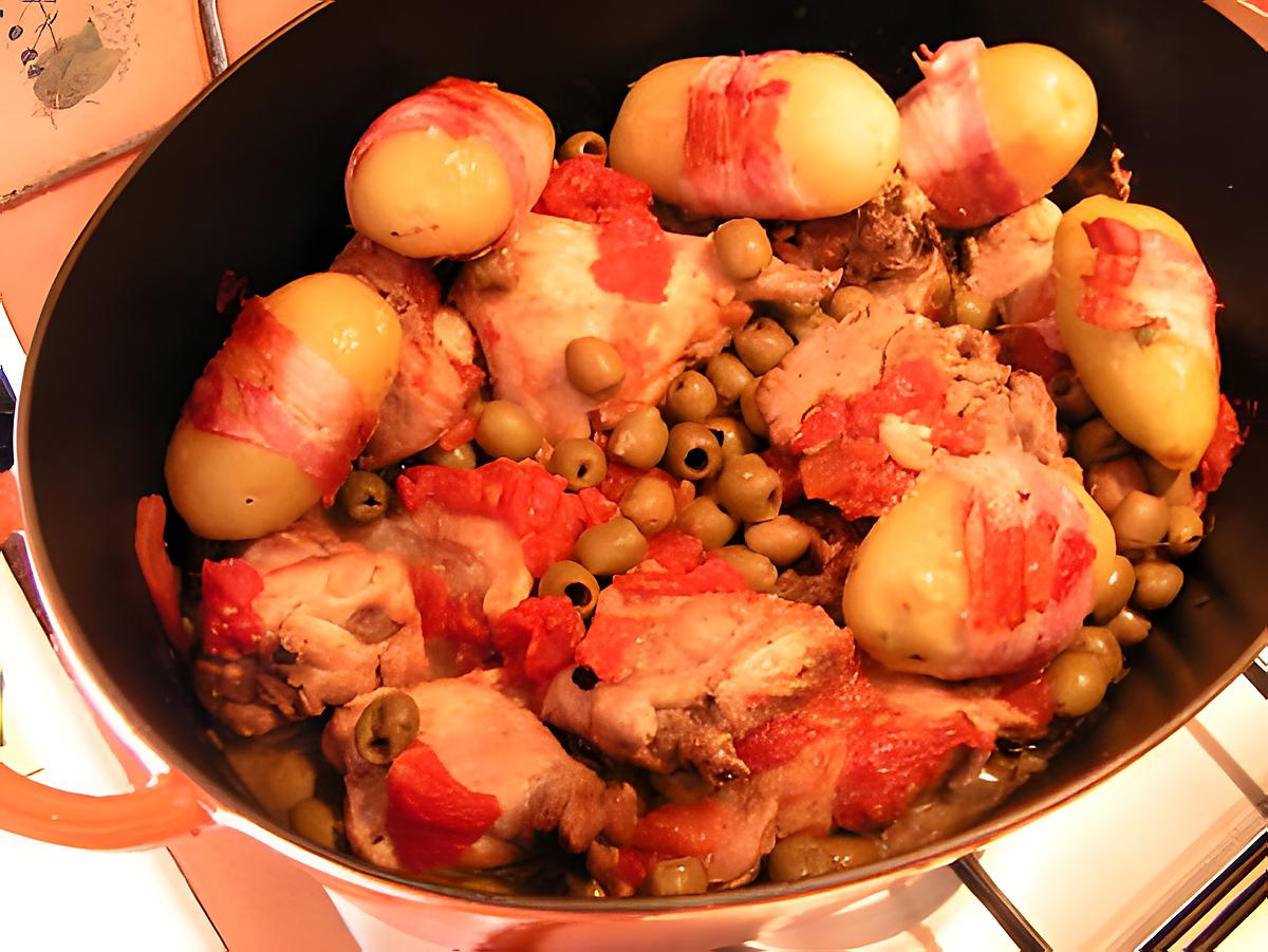 recette mijoté de lapin aux olives