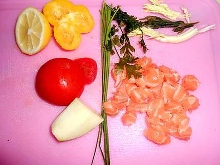 recette CEVICHE DE SAUMON ET CARPACCIO