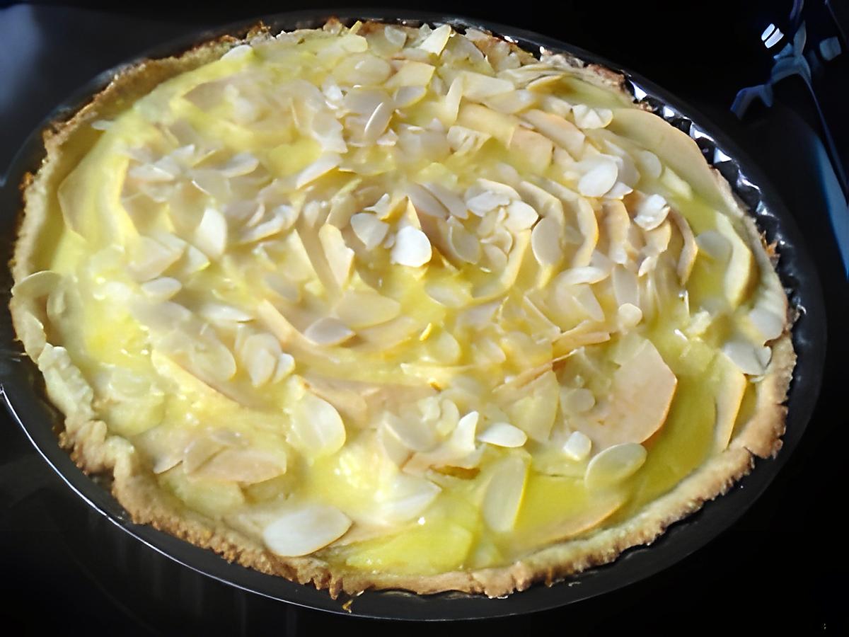 recette tarte aux pommes crème citron