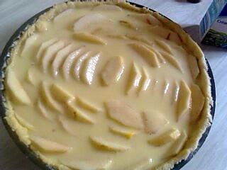 recette tarte aux pommes crème citron