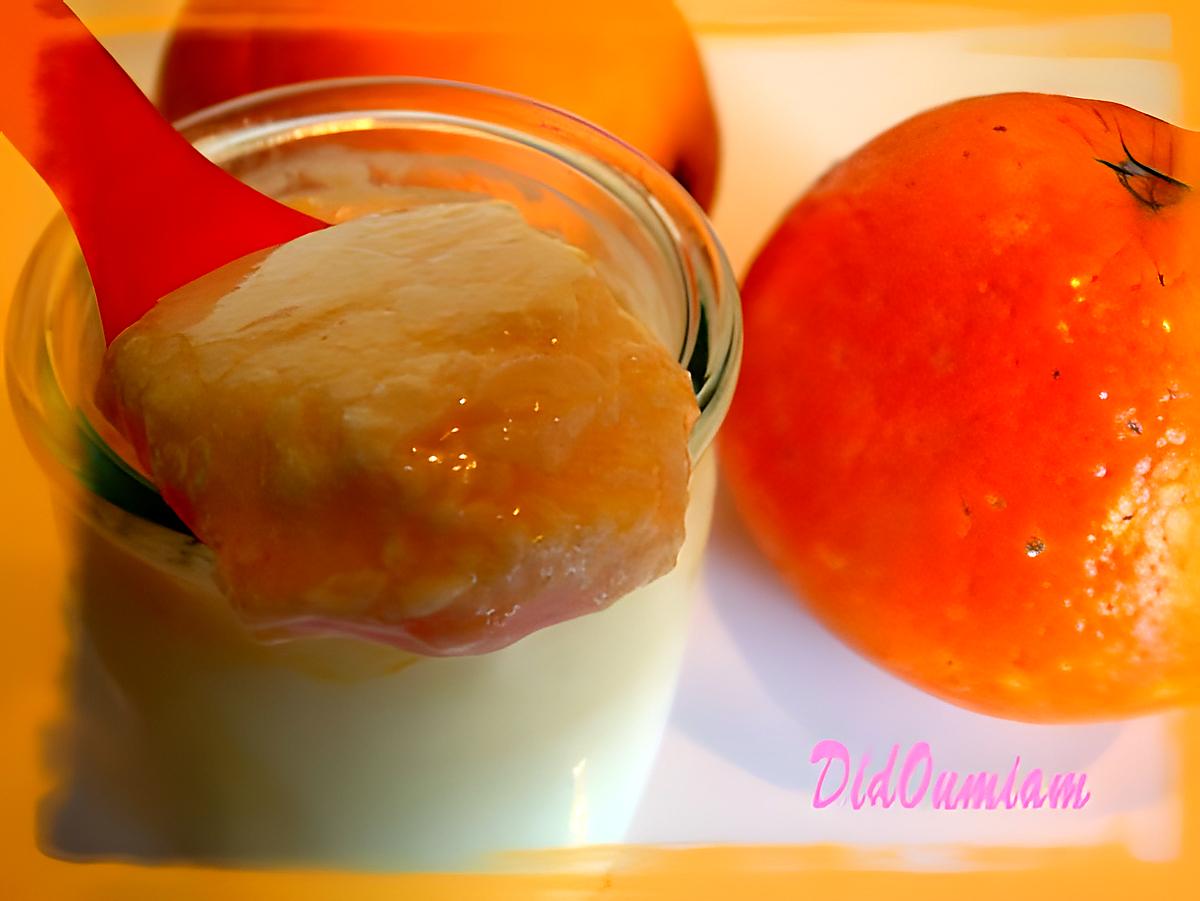 recette Yaourt au curd d'orange