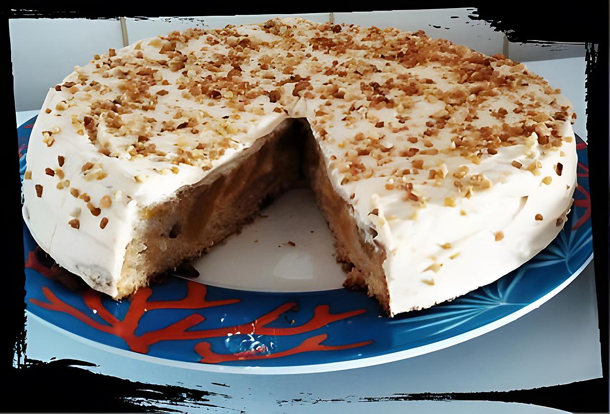 recette pumpkin cake pêches-amandes