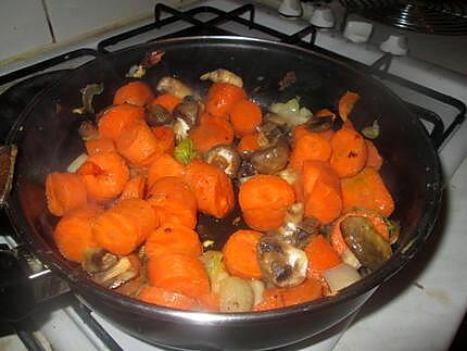recette potage laitue carottes champignons