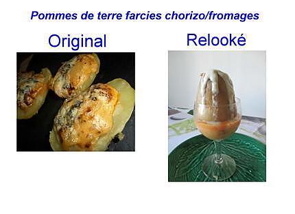 recette pommes de terre farcies chorizo roquefort revisitées