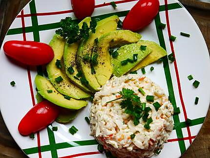 recette Avocat et surimi