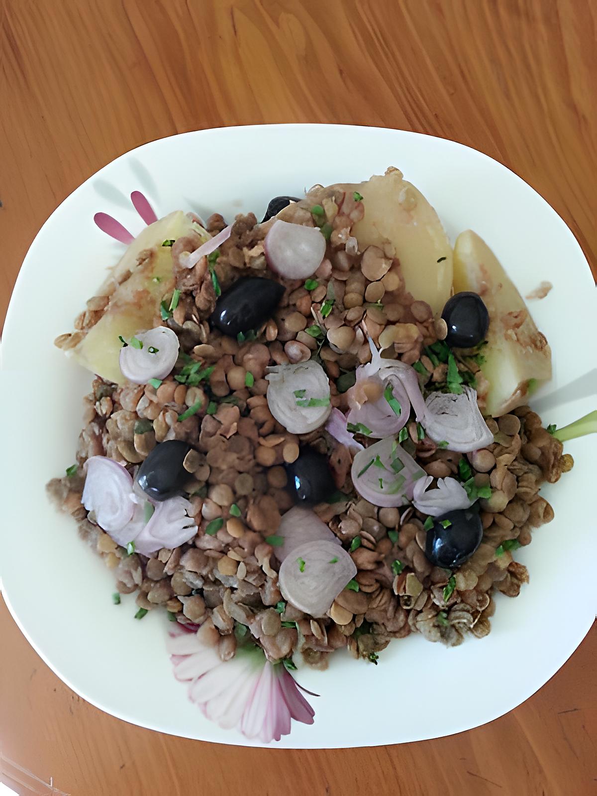 recette Salade de lentilles blondes