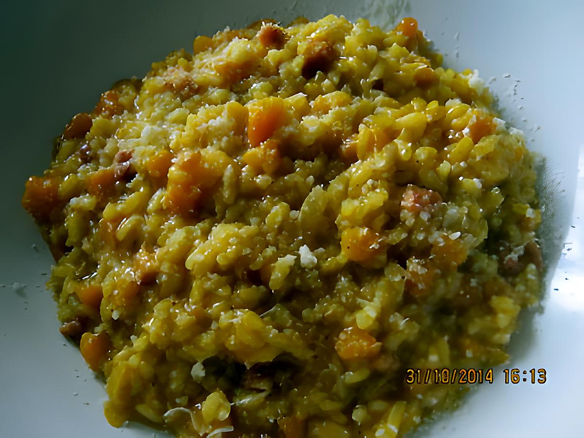 recette Risotto  au  potiron