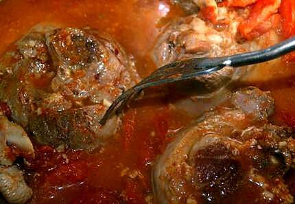 recette Osso Bucco (ou filet de dinde) à  la hongroise