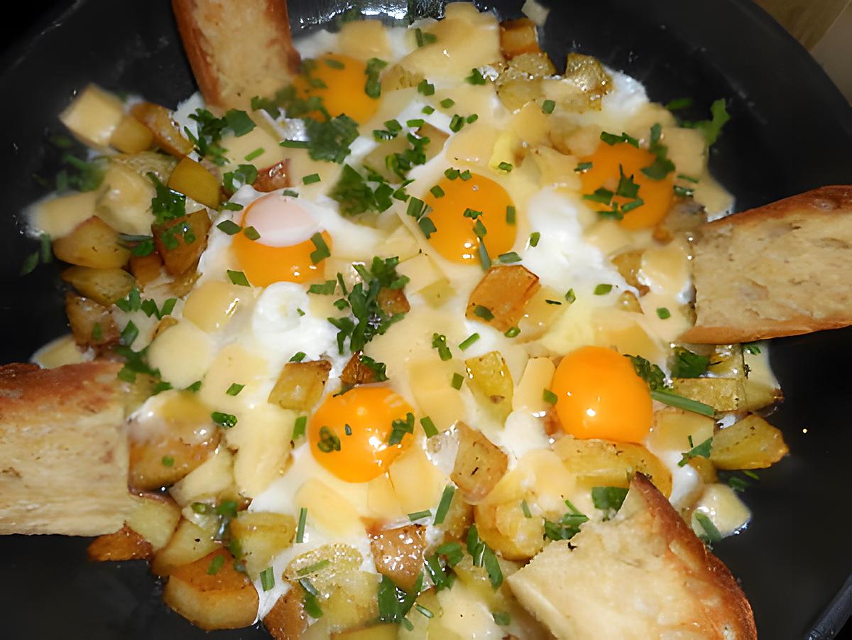 recette Oeufs au plat savoyard