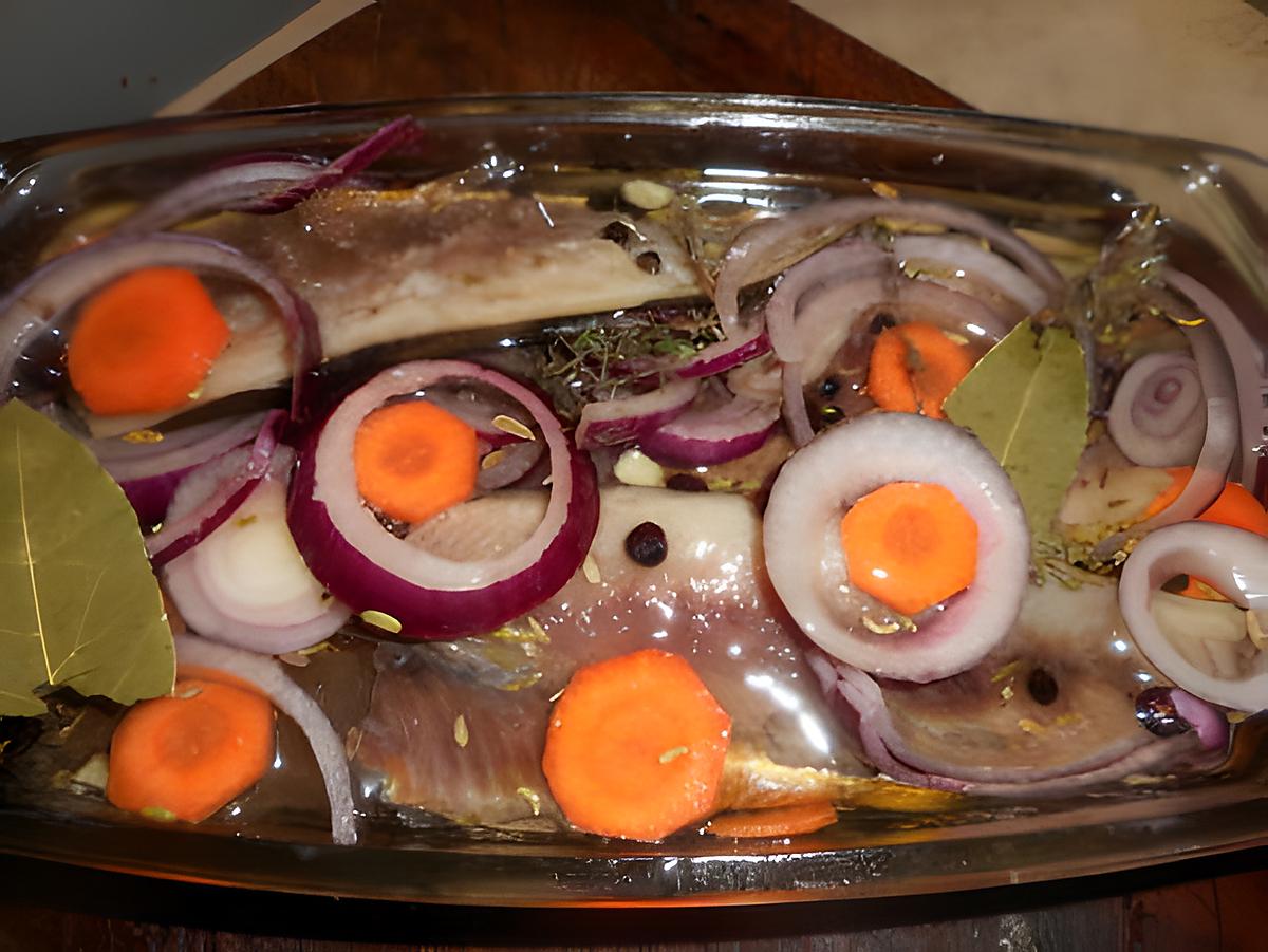 recette Bouffis (harengs salés et fumés) marinés en terrine