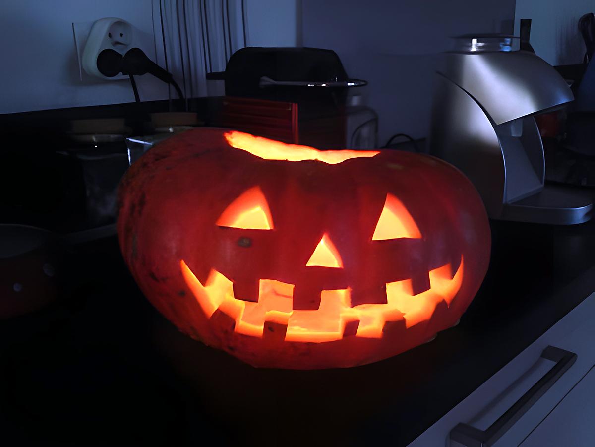 recette JACK O'LANTERN (Velouté de potiron d'Halloween)