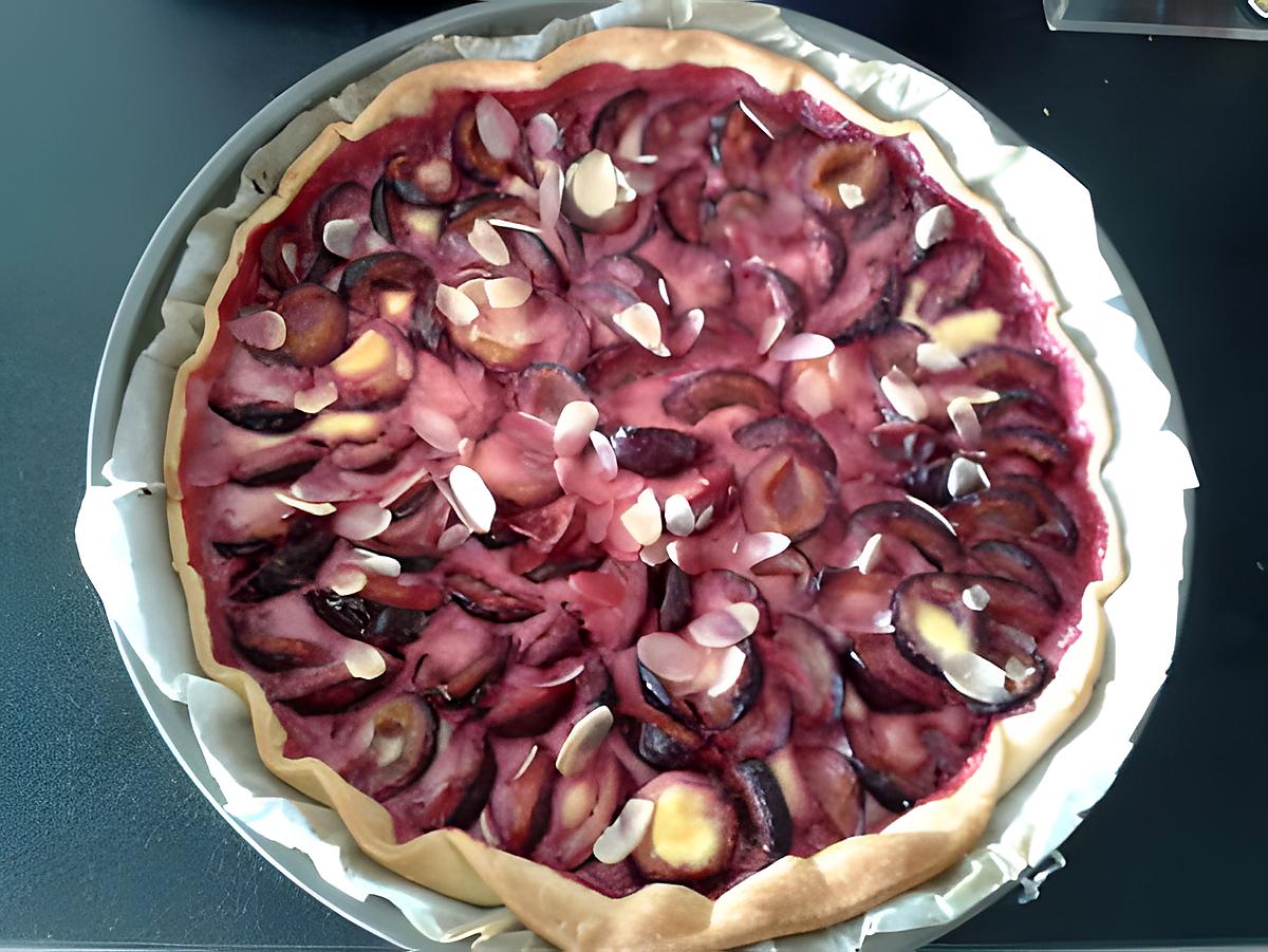 recette TARTE AUX PRUNES