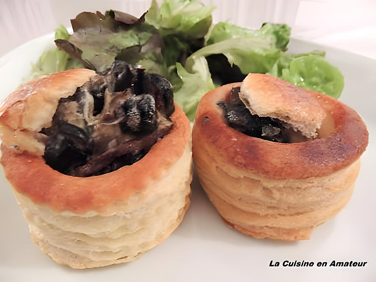 recette Bouchée à la reine escargots et cèpes