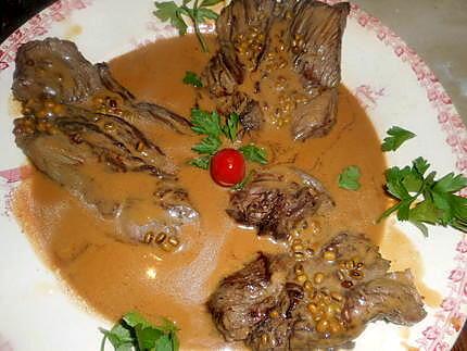 recette Bavette d aloyau au poivre vert