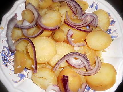 recette Salade de pommes de terre tiédes au vin blanc