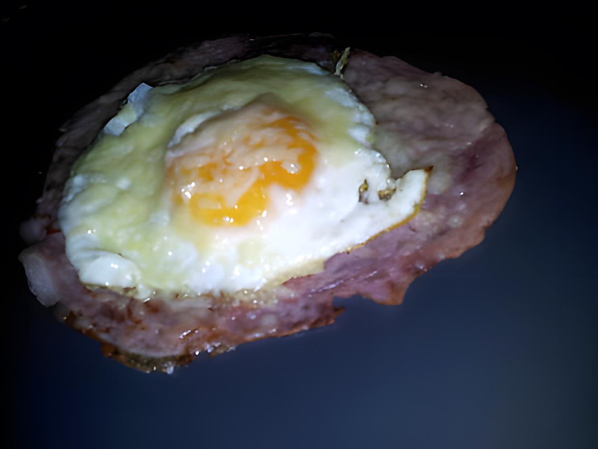 recette Jambon poêlé oeuf et fromage