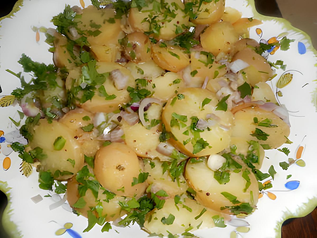 recette Salade de pommes de terre tiède