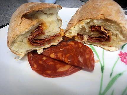 recette Pain au chorizo