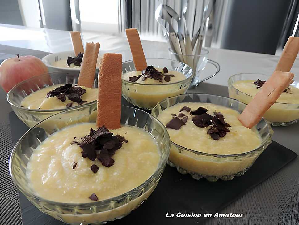 recette Mousse aux pommes et noix de coco