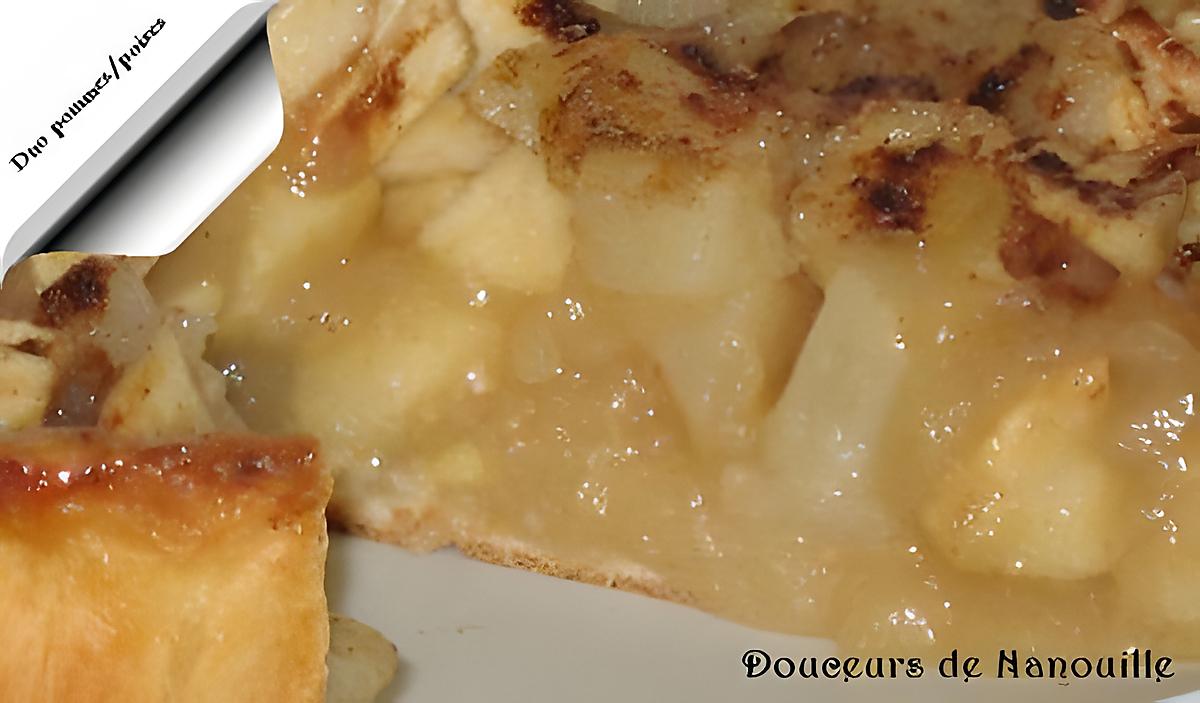 recette Tarte Duo Pommes/poires