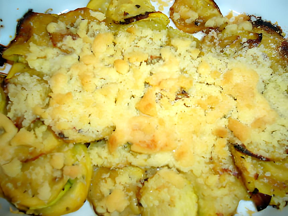 recette Courgettes façon crumble