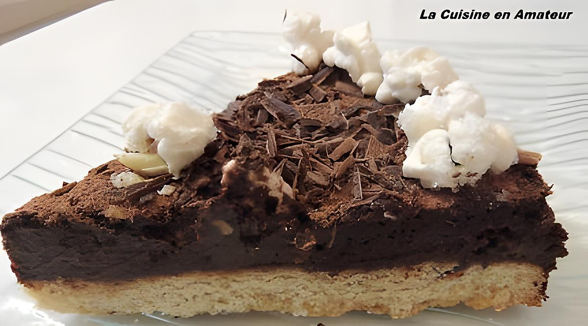 recette Tarte au chocolat noir et  chocolat au quinoa